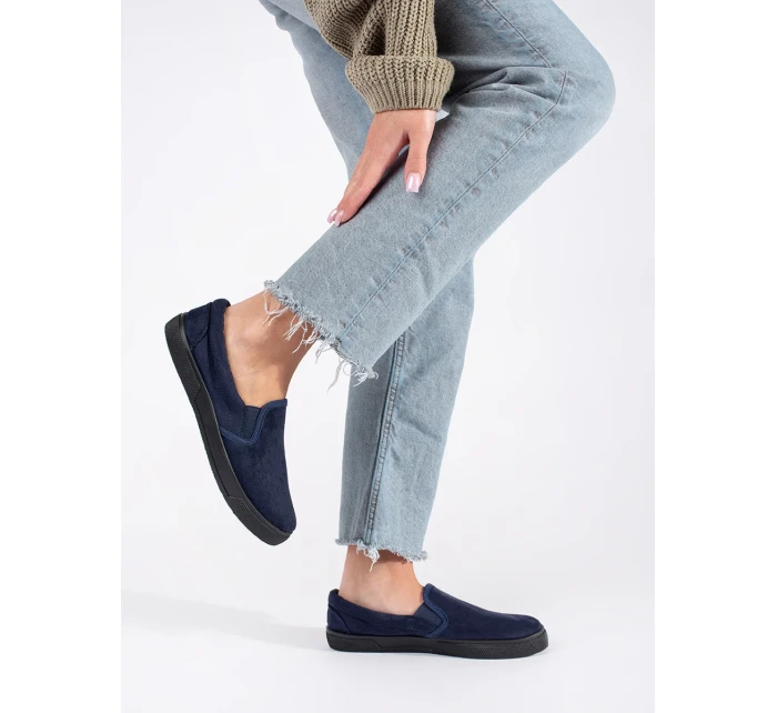 Klasické dámske topánky na podpätku bez podpätku Klasické dámske topánky na podpätku bez podpätku