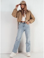 Dámská přechodná bunda s kapucí béžová Dstreet model 21974228 - FashionStreet