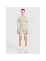 Dámske tričko 4F 4FRSS25TFLOF486-83S s dlhými rukávmi a výstrihom na chrbte