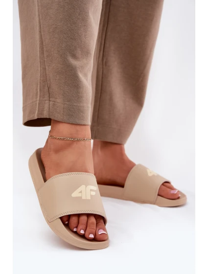 Klapki Damskie 4F 4FRMM00FSLIF010-83S Beżowe Klapki Damskie 4F 4FRMM00FSLIF010-83S Beżowe