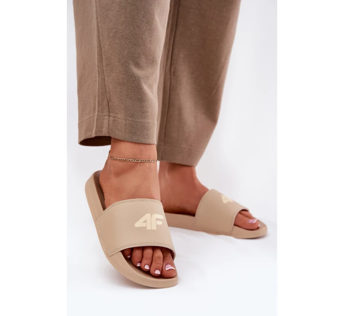 Klapki Damskie 4F 4FRMM00FSLIF010-83S Beżowe Klapki Damskie 4F 4FRMM00FSLIF010-83S Beżowe