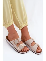 Dámske papuče so zlatými prackami Inblu CP000061 Beige