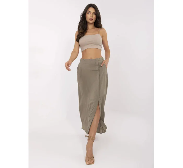 Sukňa D73761M50222A khaki Sukňa D73761M50222A khaki