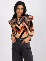 Blúzka DHJ BZ 6533C 1.81P čierna a béžová Blúzka DHJ BZ 6533C 1.81P čierna a béžová