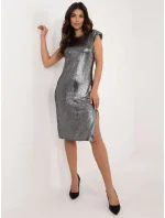 Šaty DHJ SK 18176.99 strieborné Šaty DHJ SK 18176.99 strieborné