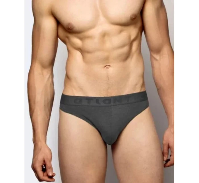 Pánské bambusové slipy ATLANTIC 2Pack - tmavě šedé