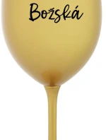 PANÍ BOŽSKÁ - zlatá sklenice na víno 350 ml
