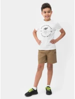 Chlapčenské tričko 4FJSS23TTSHM294 biele - 4F Chlapčenské tričko 4FJSS23TTSHM294 biele - 4F