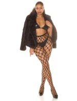 Sexy síťované punčocháče černé model 20904445 - In-style Fashion Sexy síťované punčocháče černé model 20904445 - In-style Fashion