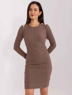 Dámské šaty RV SK model 21780741 Hnědá - FPrice