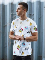 Pánské tričko s potiskem bílé Dstreet model 21978282 - FashionStreet Pánské tričko s potiskem bílé Dstreet model 21978282 - FashionStreet