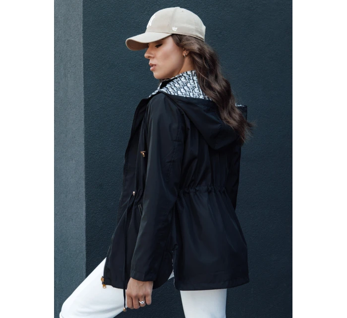 Dámská přechodná bunda parka s kapucí černá Dstreet model 21979126 - FashionStreet