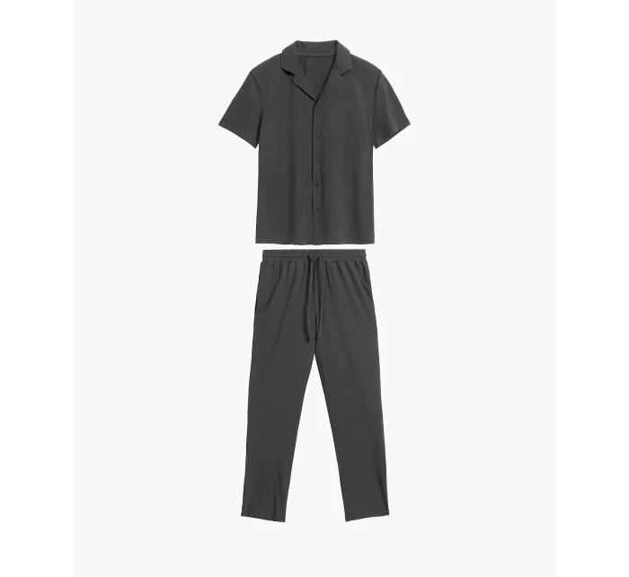 model 20905101 pyžamo kr/r S2XL pánské pyžamo na zip - Atlantic model 20905101 pyžamo kr/r S2XL pánské pyžamo na zip - Atlantic