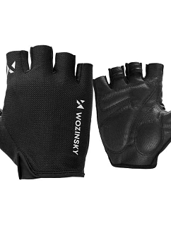 Cyklistické rukavice Wozinsky WRR-01M veľkosť M - čierne