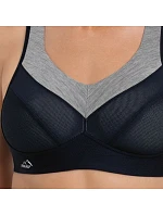 PanAlp vlnená športová podprsenka 5555 black/melange - Active