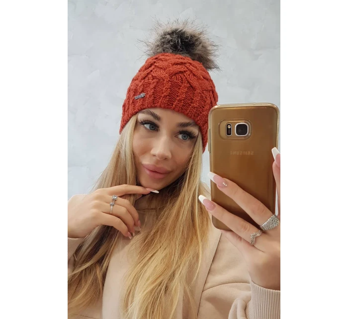 Fleecová čiapka Daria K217 červená