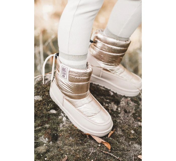 Dziecięce Śniegowce Big Star KK374221 Beżowo-Złote Dziecięce Śniegowce Big Star KK374221 Beżowo-Złote