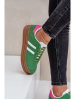 Dámské Tenisky Na Platformě Zelené model 21680457 - Boto