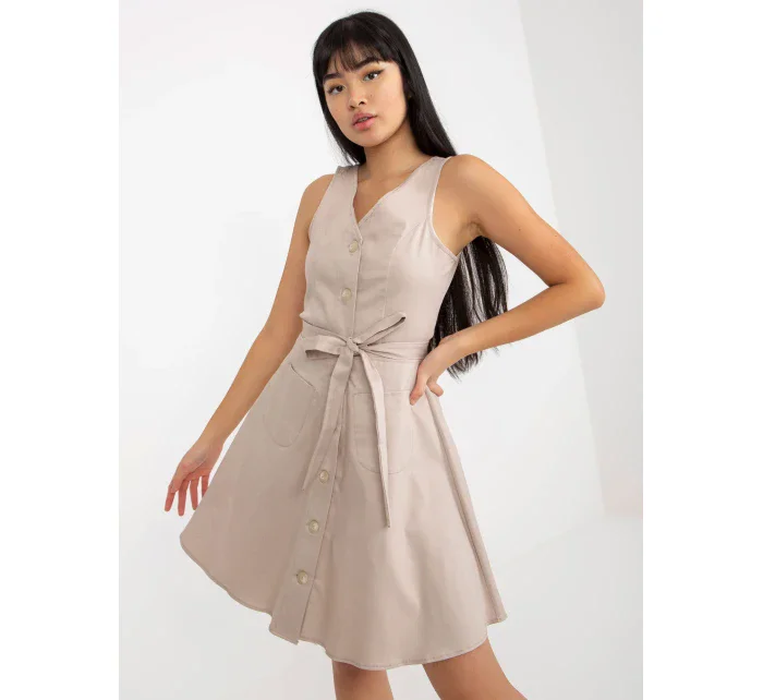 Dámske šaty LK SK 508253 šaty.44P béžová - FPrice