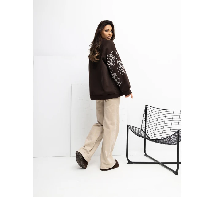 RV BL mikina A1042.25 tmavohnedá