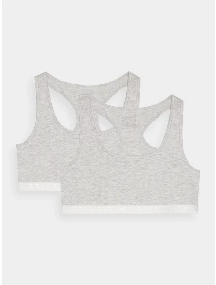 Dámská bavlněná podprsenka pro každodenní nošení (2 model 20438025 šedá - 4F Dámská bavlněná podprsenka pro každodenní nošení (2 model 20438025 šedá - 4F