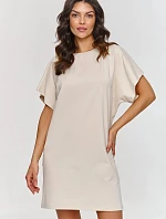 Denné šaty M875 béžové - Makadamia