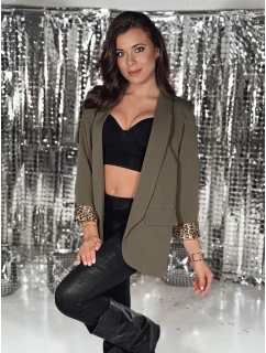 Dámska olivová bunda LEKONIK v jednej veľkosti FashionStreet PY0113