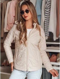 Dámská přechodná prošívaná bunda béžová Dstreet model 21986888 - FashionStreet