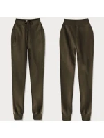 Teplákové kalhoty v army barvě model 21481314 - J.STYLE Teplákové kalhoty v army barvě model 21481314 - J.STYLE