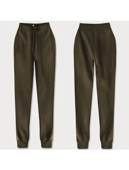 Teplákové kalhoty v army barvě model 21481314 - J.STYLE Teplákové kalhoty v army barvě model 21481314 - J.STYLE