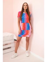 Dámske šaty bez ramienok s ozdobnými sponami béžovej farby