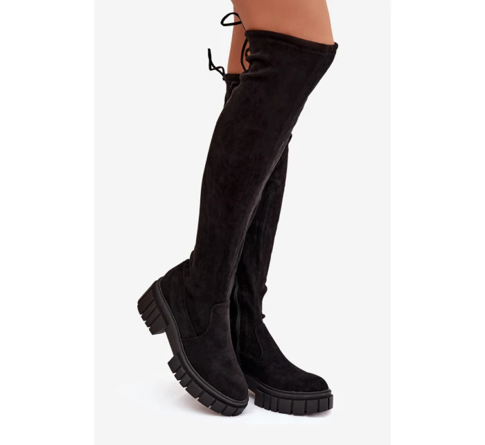 Dámské semišové boty Černá model 21593733 - Boto