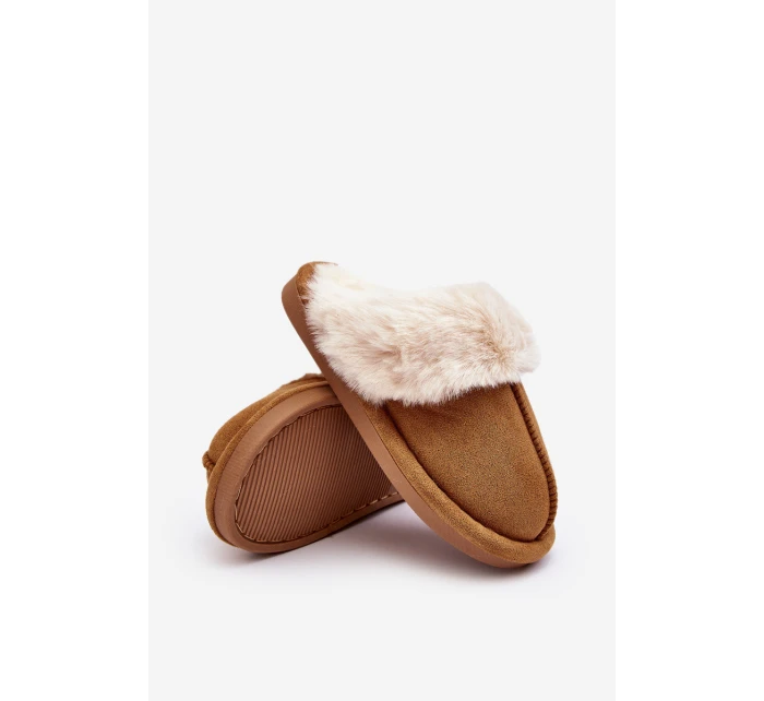 Dětské pantofle s kožešinou Camel model 21642930 - Boto