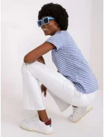 Tričko D16054M02431A bielej a modrej Tričko D16054M02431A bielej a modrej