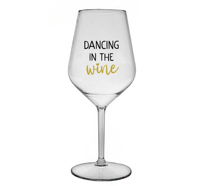 DANCING IN THE WINE - priehľadný nerozbitný pohár na víno 470 ml