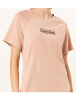 Dámska nočná košeľa QS6800E TRK sv.hnedá - Calvin Klein