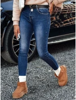 dámské džínové úzké kalhoty s páskem modré Dstreet model 21981111 - FashionStreet dámské džínové úzké kalhoty s páskem modré Dstreet model 21981111 - FashionStreet