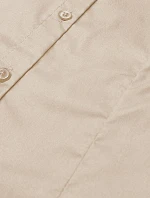 Klasická béžová dámská košile model 18302345 - J.STYLE Klasická béžová dámská košile model 18302345 - J.STYLE