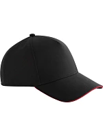 Beechfield B 155R 5 Panelová sandwich kšiltovka "Accelerate" 53.155R black/red Beechfield B 155R 5 Panelová sandwich kšiltovka "Accelerate" 53.155R black/red