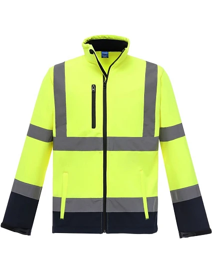 Yoko HVK 09 Hi-Vis softshellová bunda 79.VK09 hi vis žltá/námornícka modrá Yoko HVK 09 Hi-Vis softshellová bunda 79.VK09 hi vis žltá/námornícka modrá