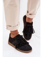 Dámské tenisky s třásněmi Černé model 21954597 - Boto