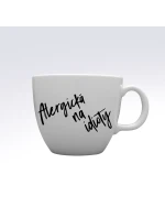 ALERGICKÁ NA IDIOTY - MEGA XXL keramický hrnek 1000 ml