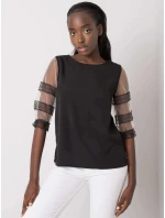 Dámska blúzka s priehľadnými rukávmi 506702 - FPrice