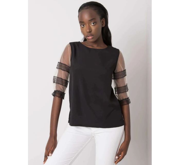 Dámska blúzka s priehľadnými rukávmi 506702 - FPrice