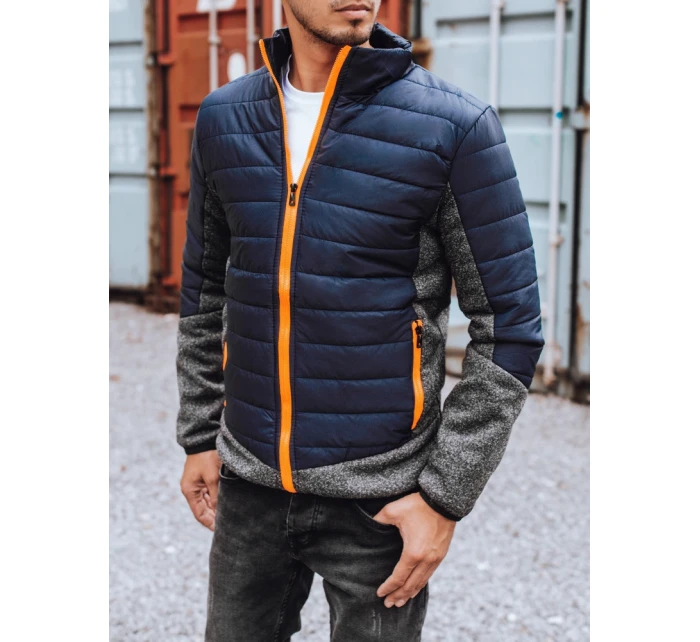 Pánská přechodná bunda prošívaná tmavě modrá Dstreet model 21963631 - FashionStreet