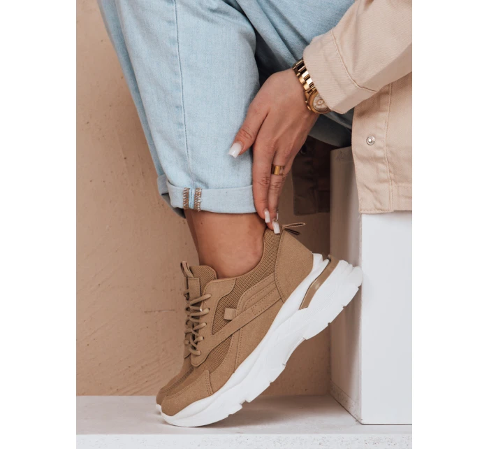 Dámske tenisky na platforme SPORTLITE khaki FashionStreet ZY0585