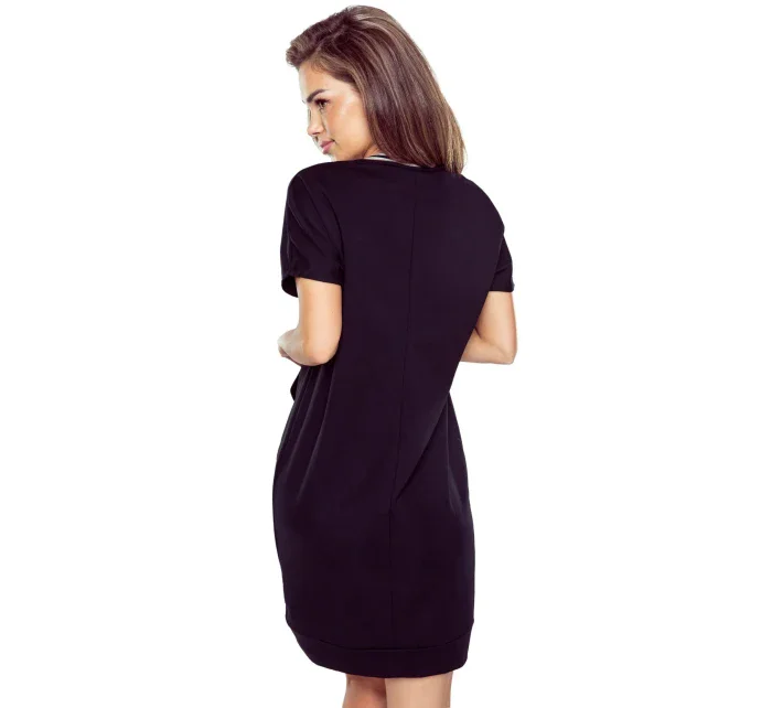 Noční košile Fleur black - ELDAR