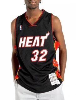 Mitchell &Ness NBA Swingman Miami Heat Shaquille O`Neal M dres SMJYAC18017-MHEBLCK05SON pánske