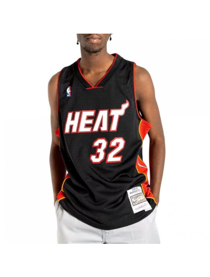 Pánske tričko Mitchell & Ness NBA Swingman Miami Heat Shaquille O`Neal M SMJYAC18017-MHEBLCK05SON