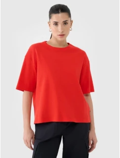 Dámske regular tričko z vaflového úpletu 4F 4FRSS25TTSHF2651-62S